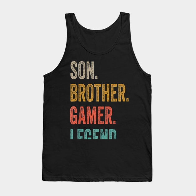 Gaming Gifts For Teenage Boys 8 16 Year Old Christmas Gamer T Shirt Tank Top by Gadsengarland.Art